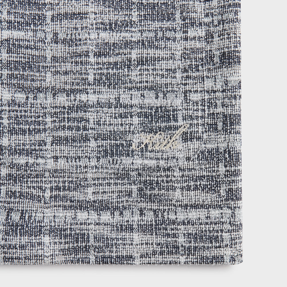 Kith Tweed Long Sleeve Boxy Collared Overshirt - Nocturnal | Kith Nocturnal
