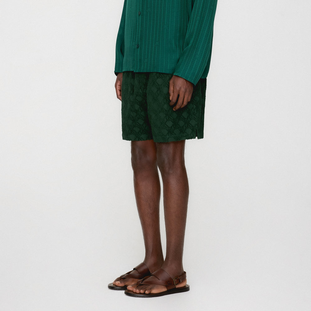 Kith Crest Monogram Terry Graham Short - Stadium | Kith Stadium