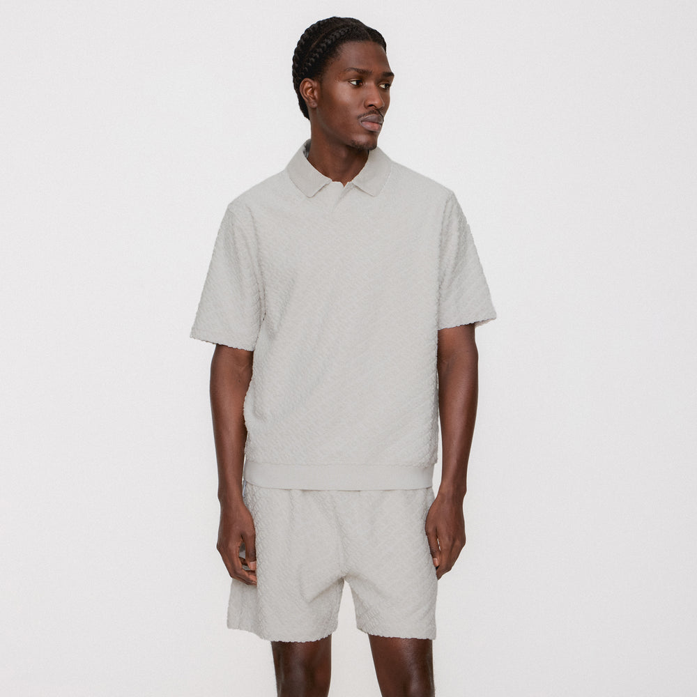 Kith Monogram Terry Graham Short - Concrete | Kith Concrete
