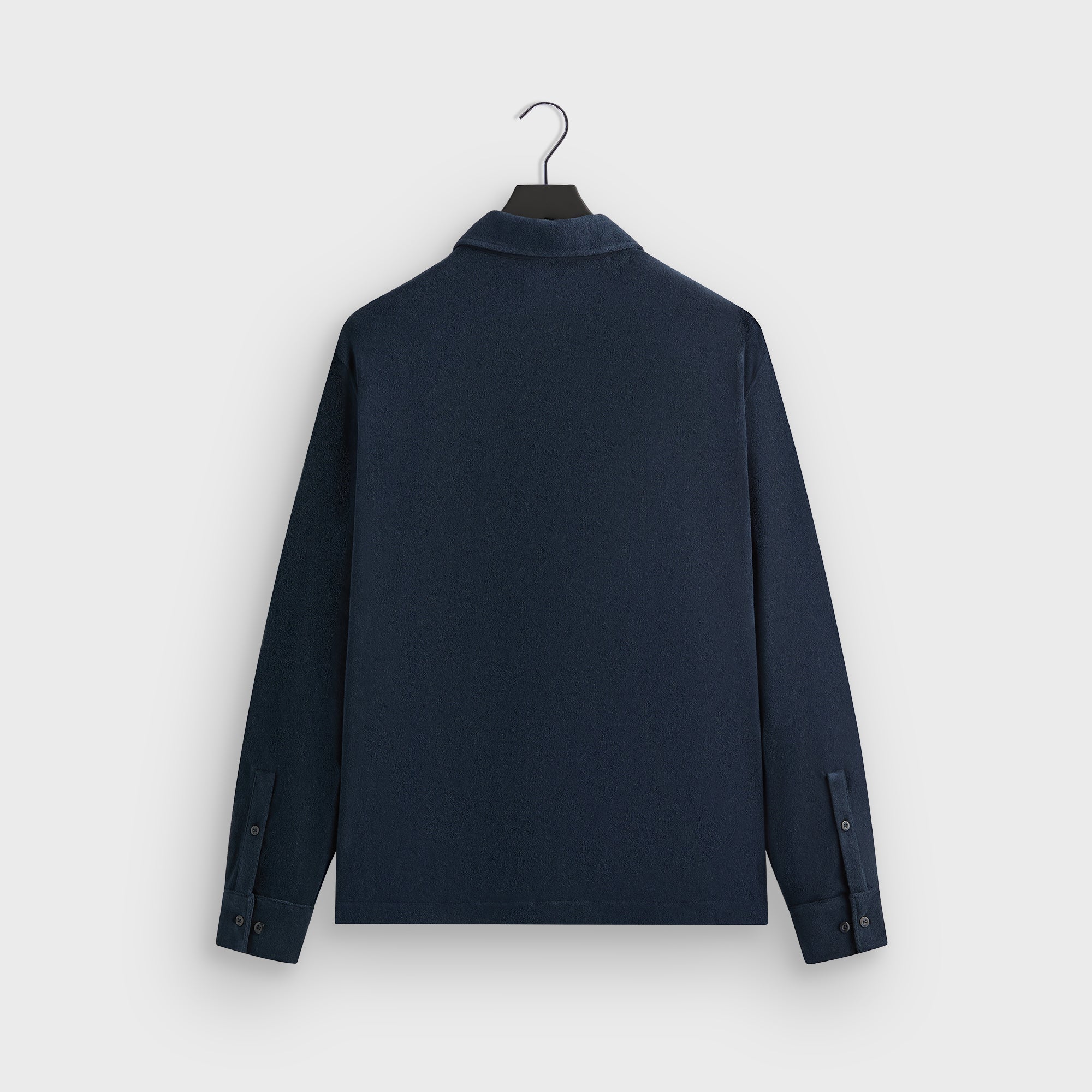 Kith Terry Boxy Collared Overshirt - Nocturnal | Kith Nocturnal