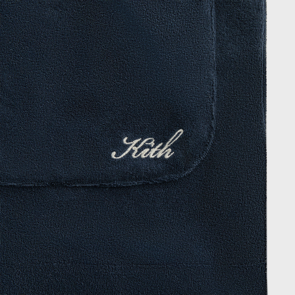 Kith Terry Boxy Collared Overshirt - Nocturnal | Kith Nocturnal