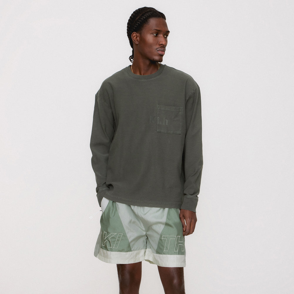 Kith Long Sleeve Quinn Tee - Machine | Kith Machine
