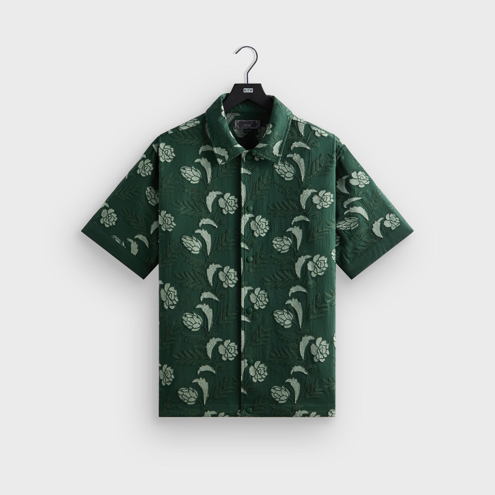 Kith Embroidered Floral Woodpoint Shirt - Vitality | Kith Vitality