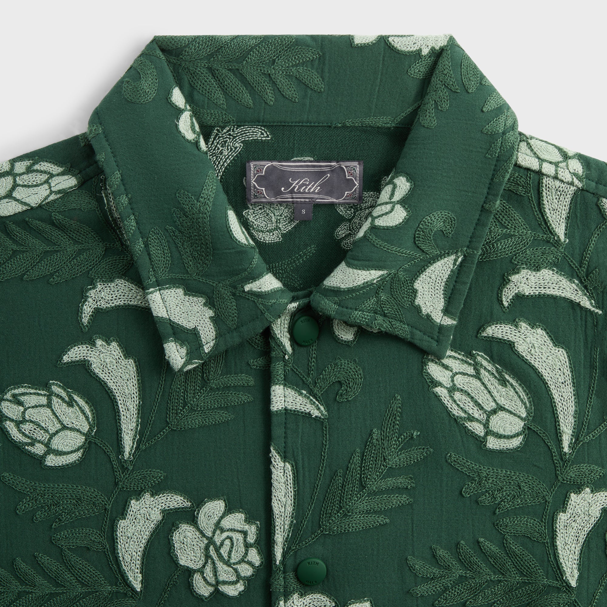 Kith Embroidered Floral Woodpoint Shirt - Vitality | Kith Vitality