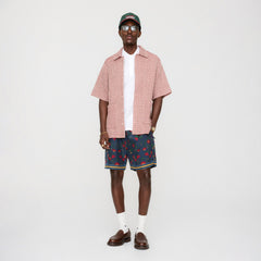 Kith Geometric Diamond Short Sleeve Boxy Collared Overshirt - Bitters | Kith Bitters