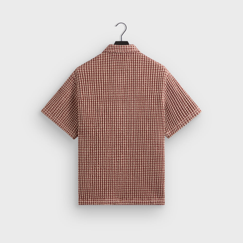 Kith Geometric Diamond Short Sleeve Boxy Collared Overshirt - Bitters | Kith Bitters