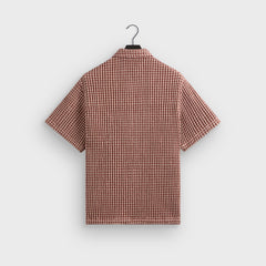 Kith Geometric Diamond Short Sleeve Boxy Collared Overshirt - Bitters | Kith Bitters