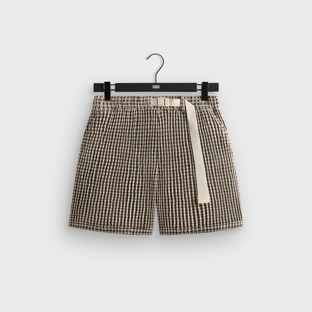 Kith Geometric Diamond Mason Short - Black | Kith Black