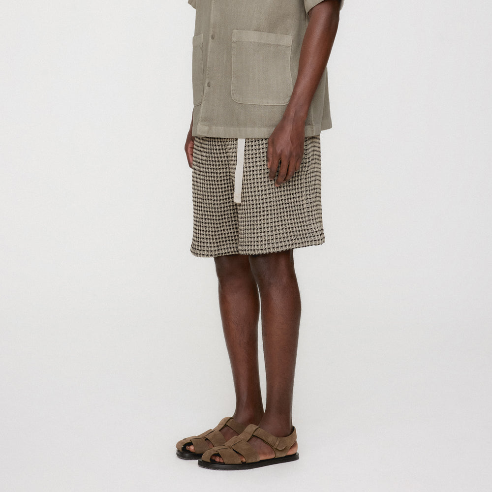 Kith Geometric Diamond Mason Short - Black | Kith Black