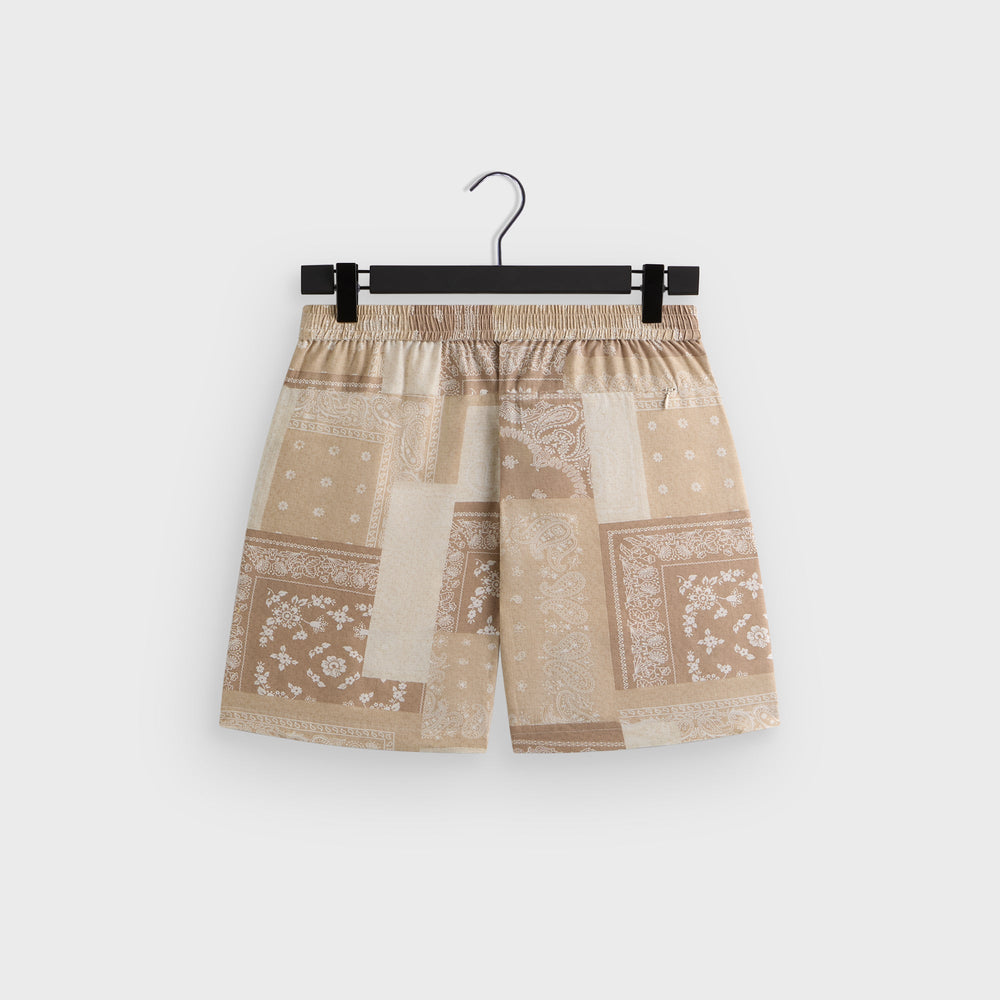 Kith Silk Lyocell Bandana Cedar Short - Canvas | Kith Canvas