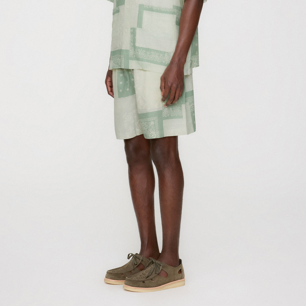 Kith Silk Lyocell Bandana Cedar Short - Realm | Kith Realm