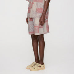 Kith Silk Lyocell Bandana Cedar Short - Pink Opal | Kith Pink Opal