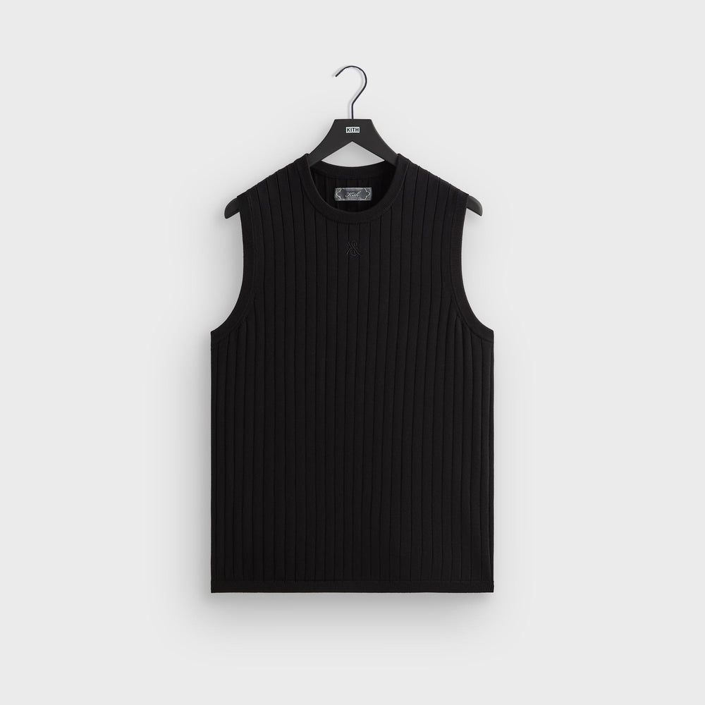Kith Rhys Knit Stripe Vest - Black | Kith Black