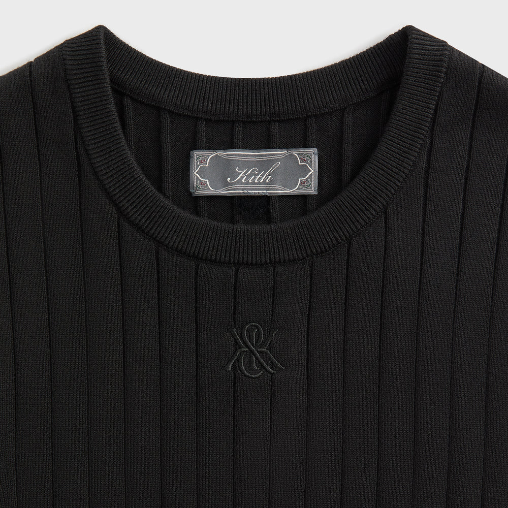Kith Rhys Knit Stripe Vest - Black | Kith Black