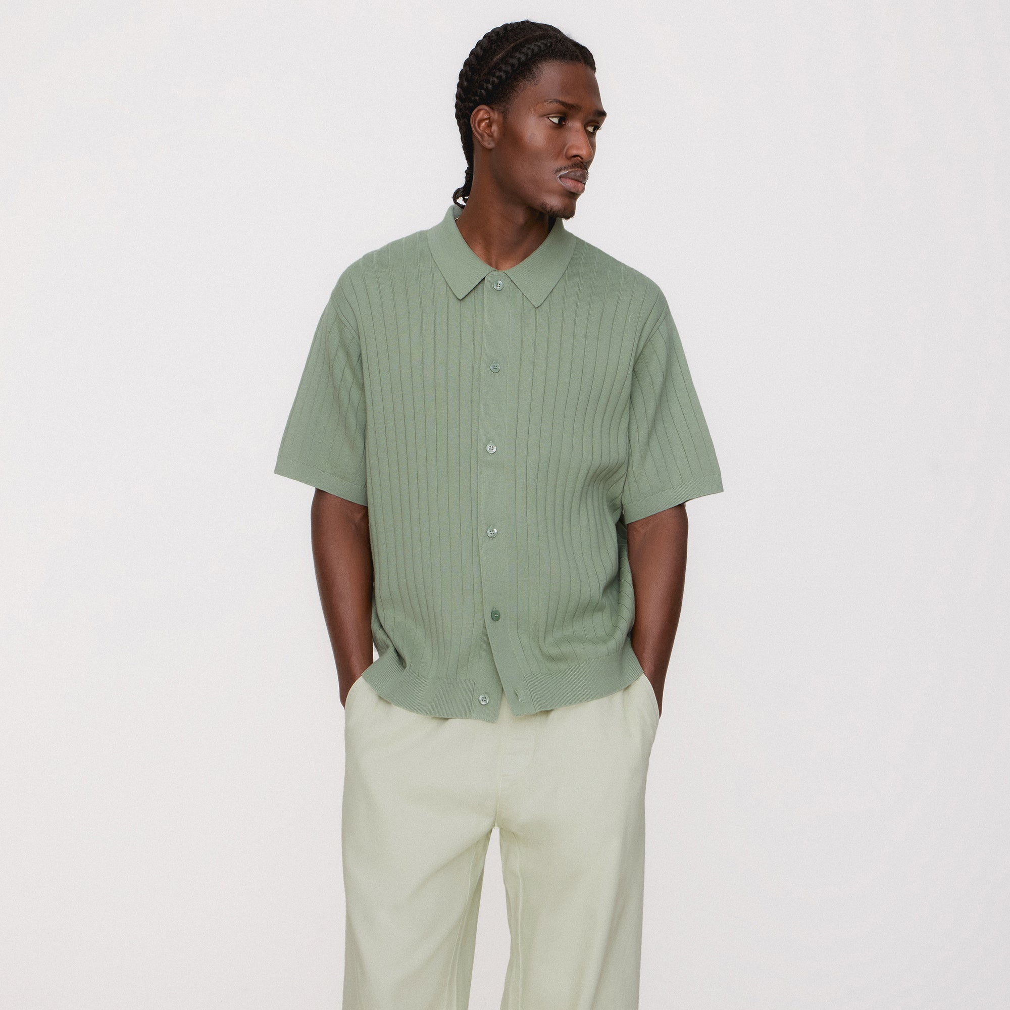 Kith Rhys Knit Stripe Buttondown - Pavilion | Kith Pavilion