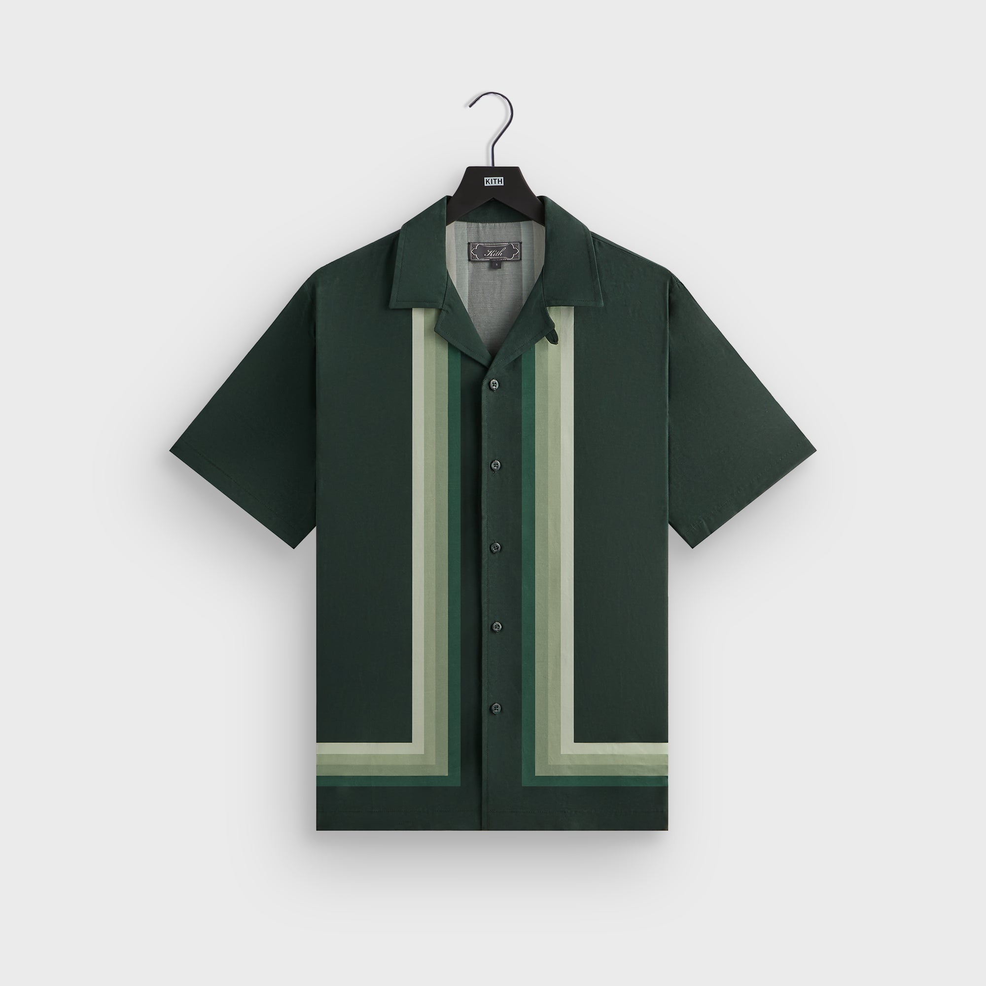 Kith Border Stripe Thompson Camp Collar Shirt - Stadium | Kith Stadium