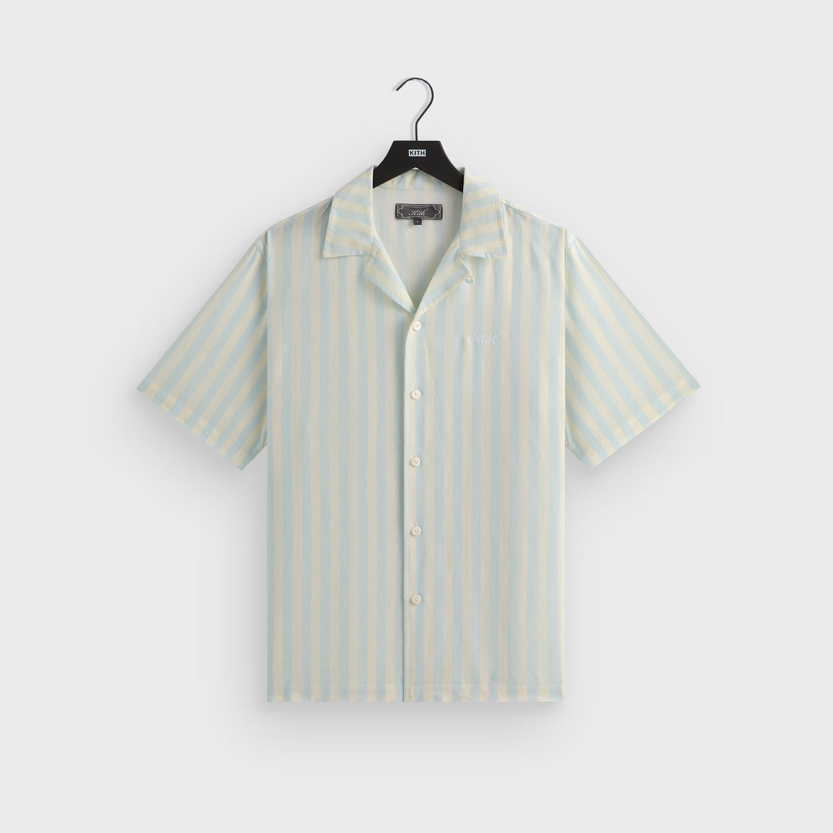 Kith Striped Thompson Camp Collar Shirt - Light Indigo | Kith Light Indigo