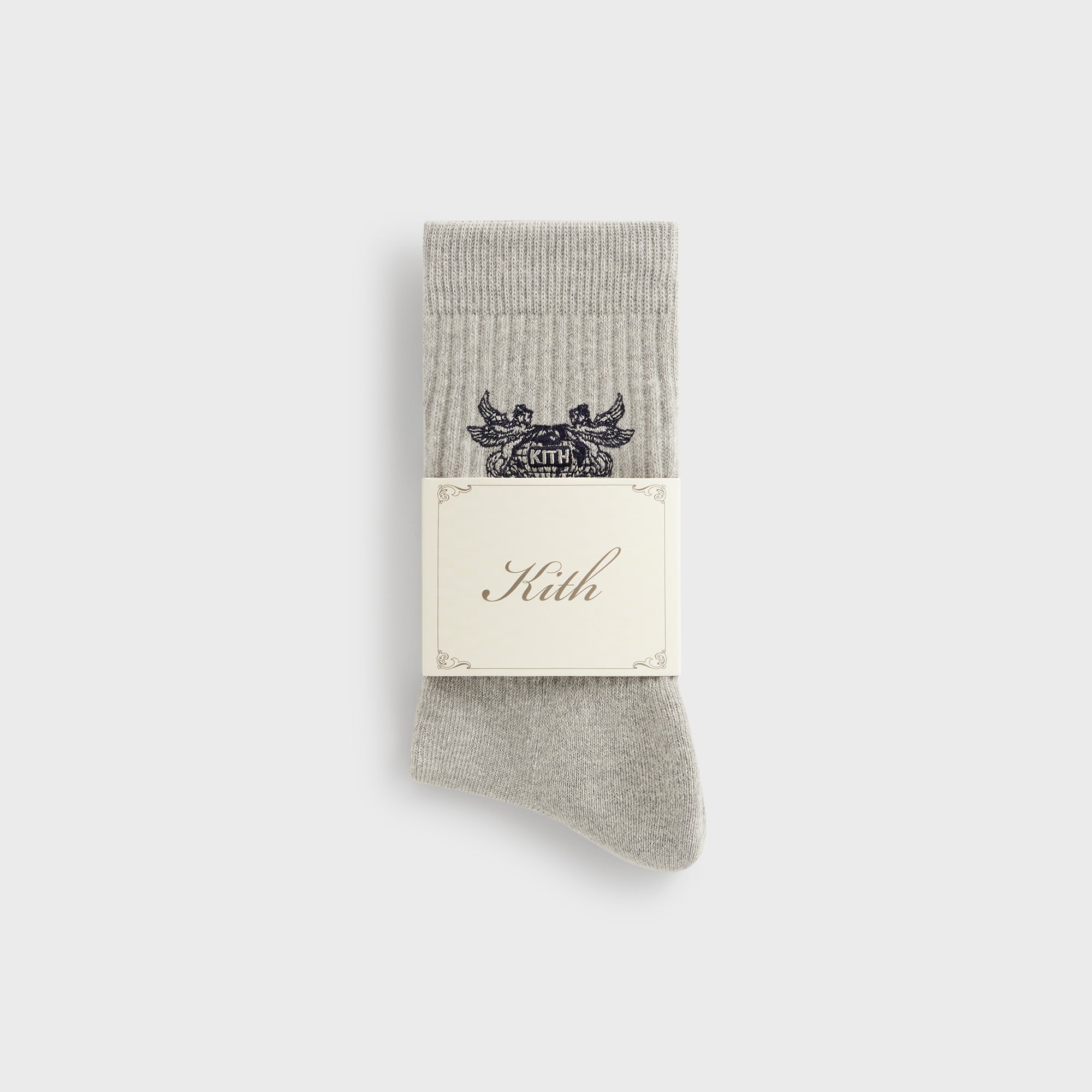 Kith Pegasus Crew Sock - Light Heather Grey | Kith Light Heather Grey