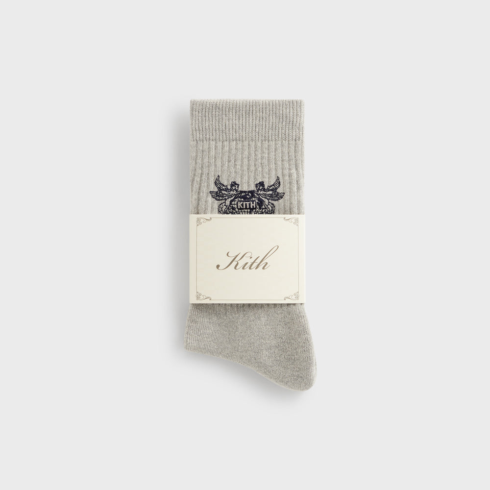 Kith Pegasus Crew Sock - Light Heather Grey | Kith Light Heather Grey