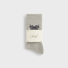 Kith Pegasus Crew Sock - Light Heather Grey | Kith Light Heather Grey