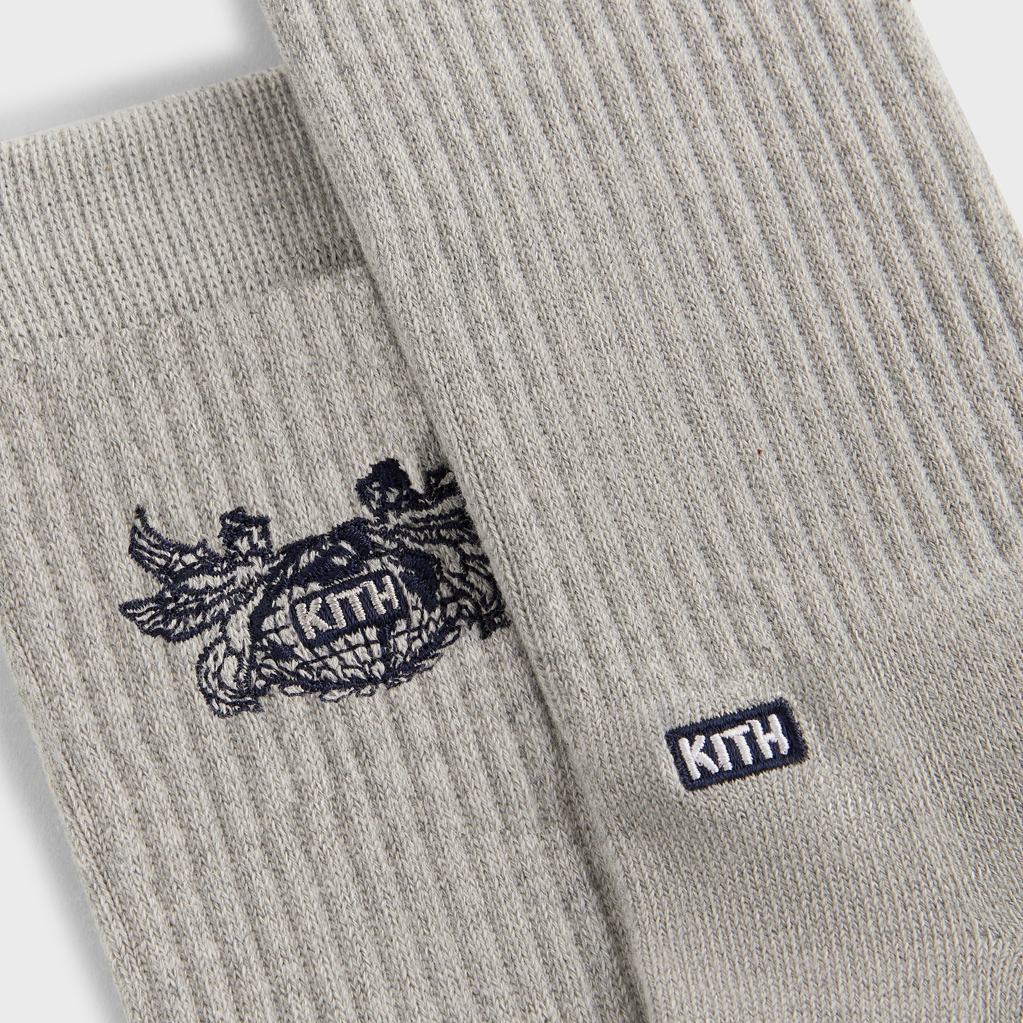 Kith Pegasus Crew Sock - Light Heather Grey | Kith Light Heather Grey