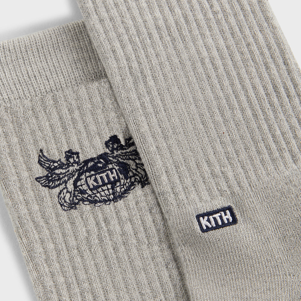 Kith Pegasus Crew Sock - Light Heather Grey | Kith Light Heather Grey