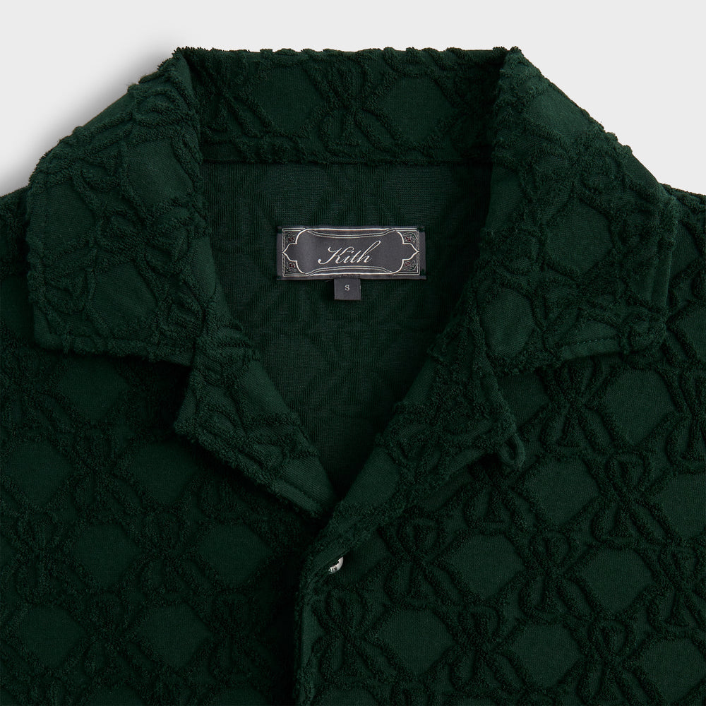 Kith Monogram Terry Thompson Camp Collar Shirt - Stadium | Kith Stadium