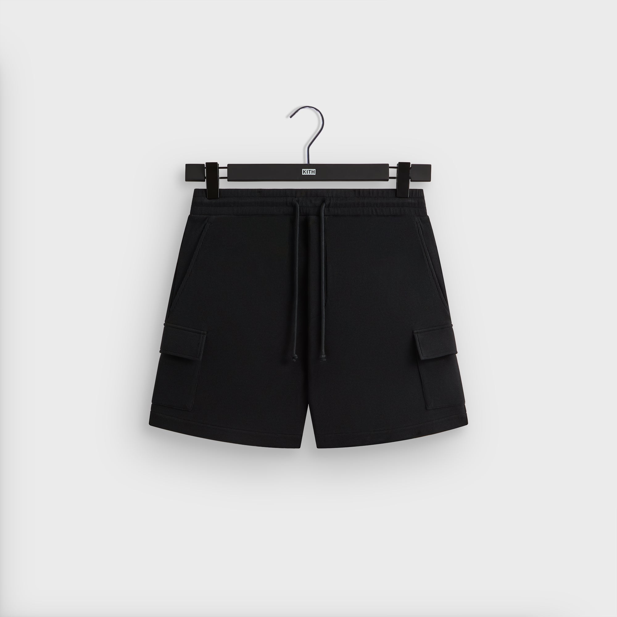 Kith Micro Waffle Fairfax Cargo Short - Black | Kith Black