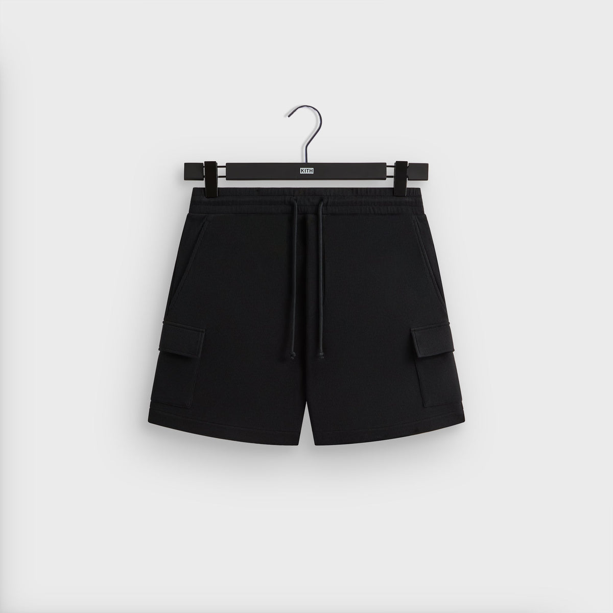 Kith Micro Waffle Fairfax Cargo Short - Black | Kith Black
