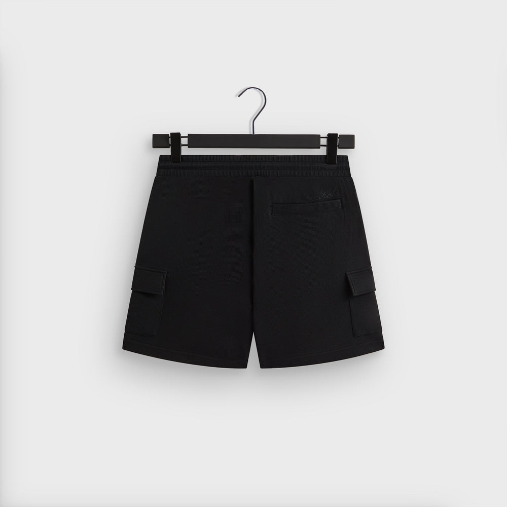 Kith Micro Waffle Fairfax Cargo Short - Black | Kith Black