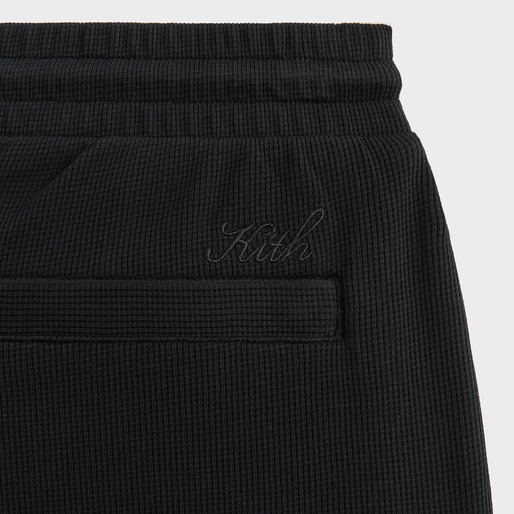 Kith Micro Waffle Fairfax Cargo Short - Black | Kith Black