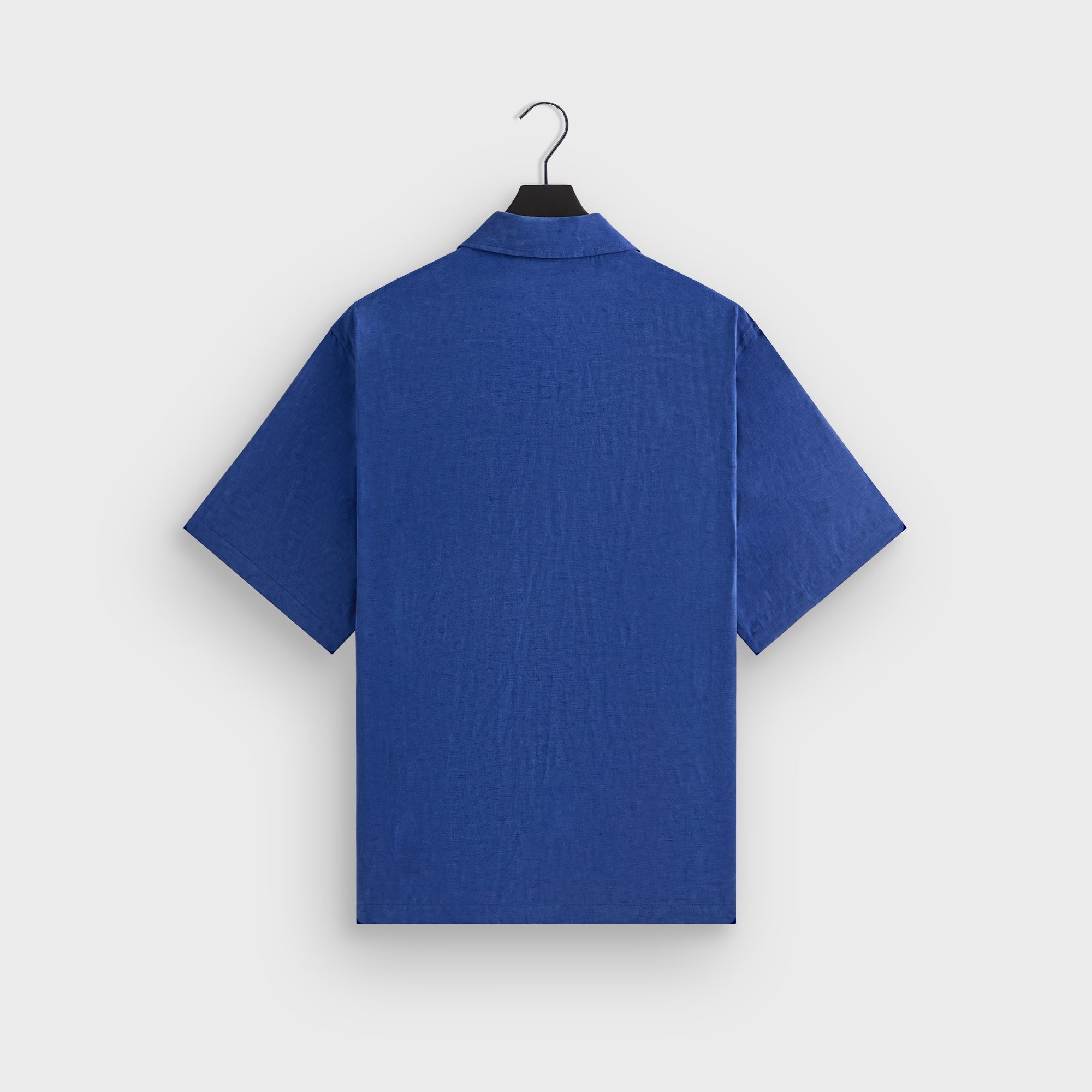Kith Cupro Linen Short Sleeve Boxy Collared Overshirt - Current | Kith Current
