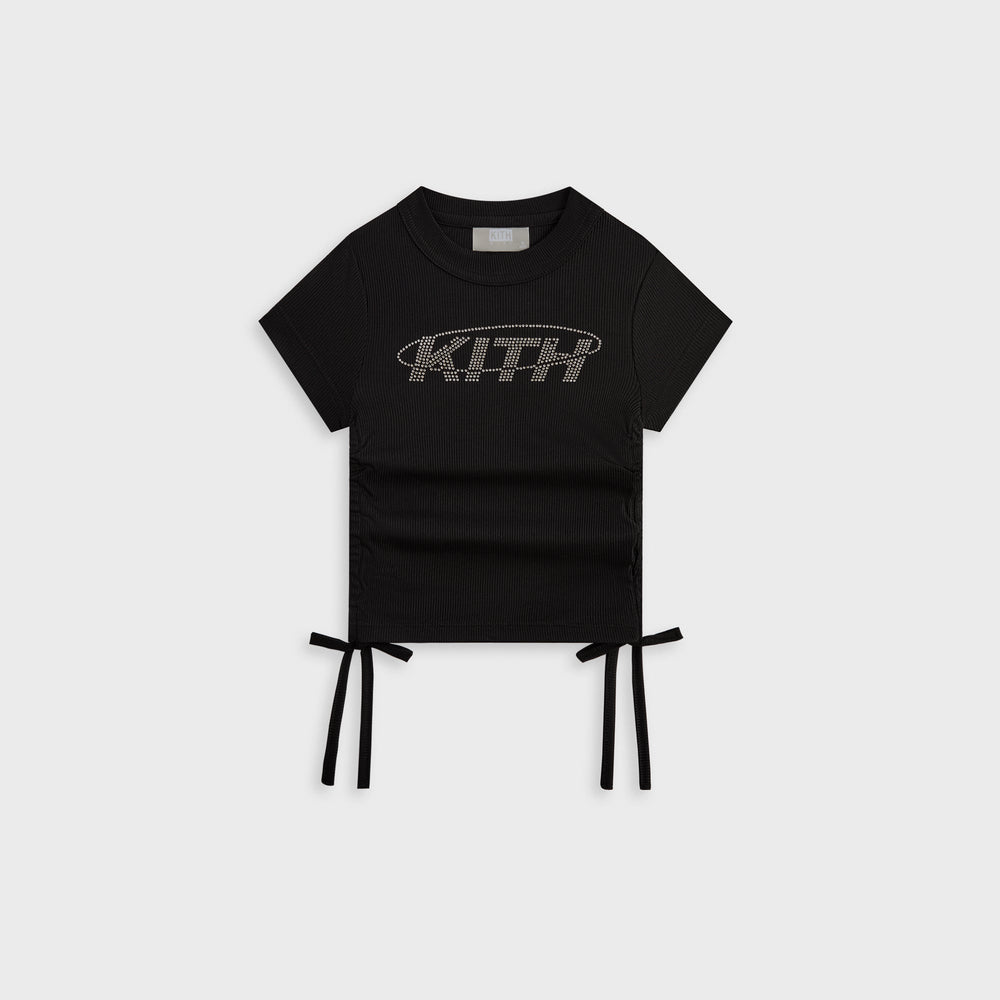 Kith Kids Ruched Mulberry Tee - Black | Kith Black
