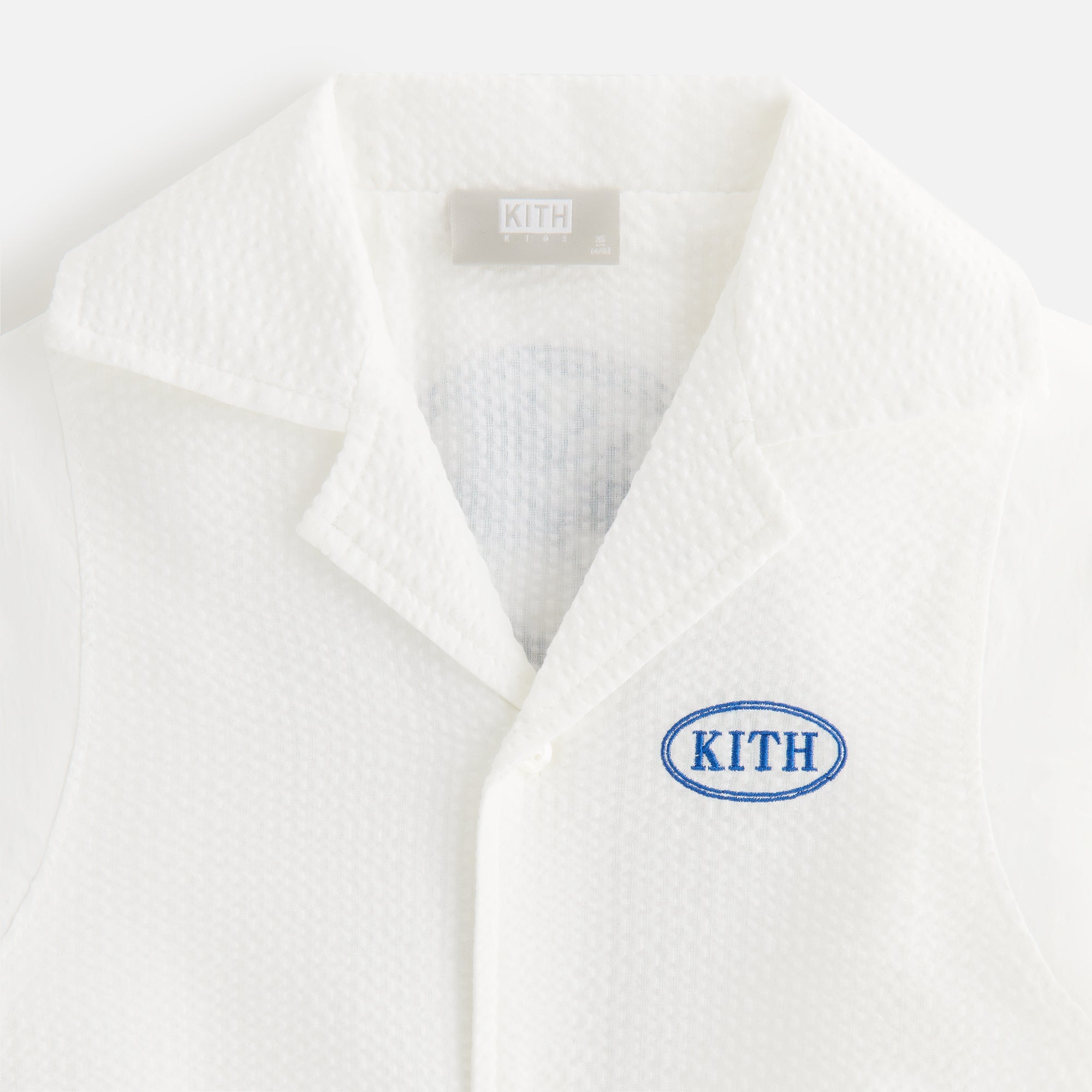 Kith Kids Seersucker Landon Souvenir Shirt - Silk | Kith Silk