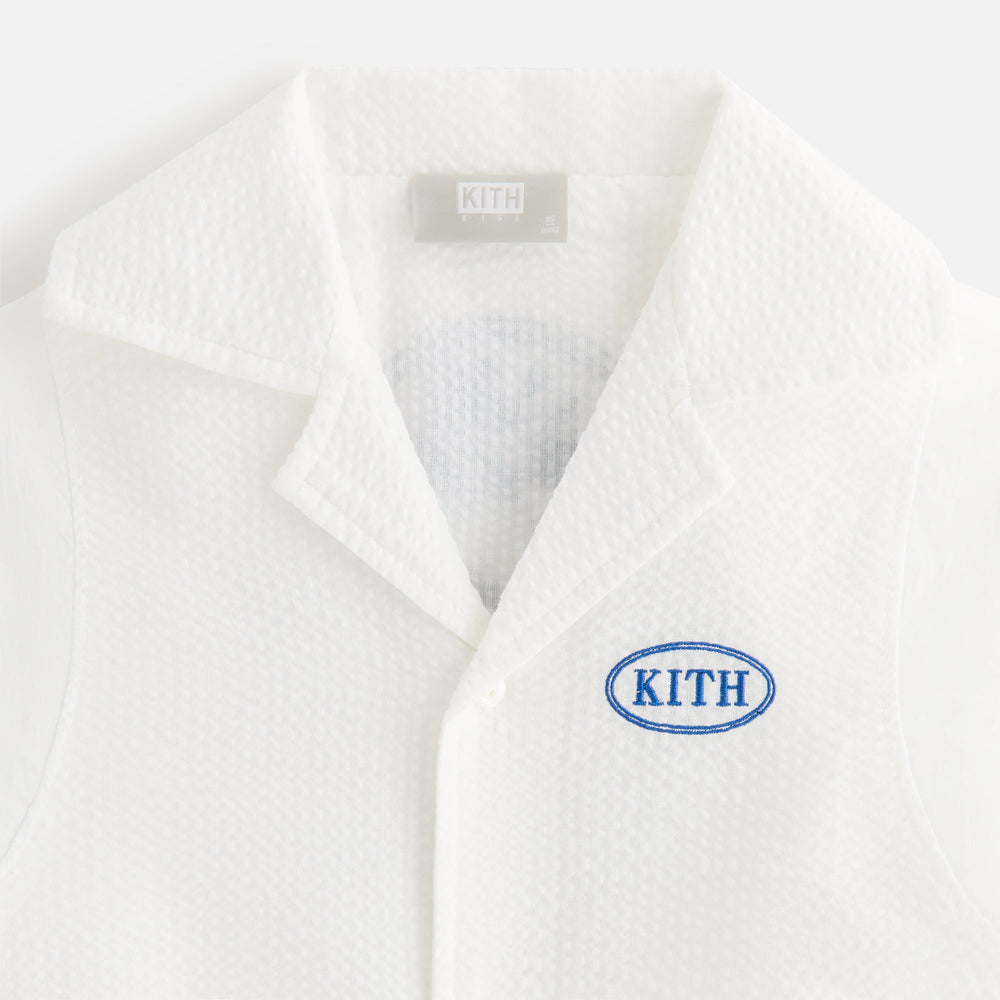 Kith Kids Seersucker Landon Souvenir Shirt - Silk | Kith Silk