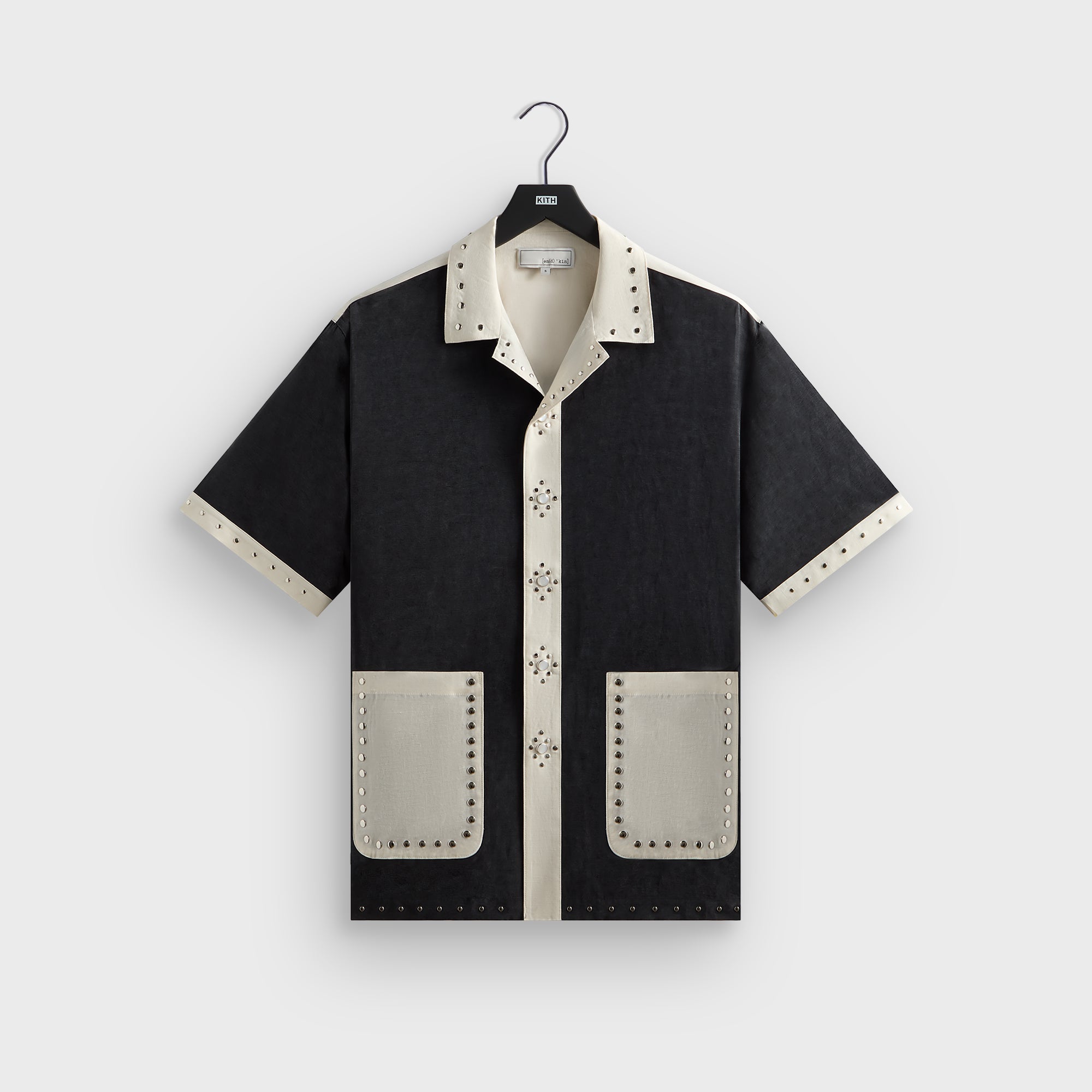 &Kin Sawyer Short Sleeve Camp Collar Shirt - Black | Kith Black