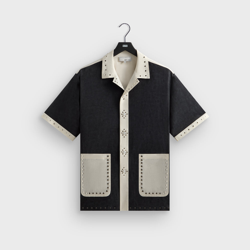 &Kin Sawyer Short Sleeve Camp Collar Shirt - Black | Kith Black