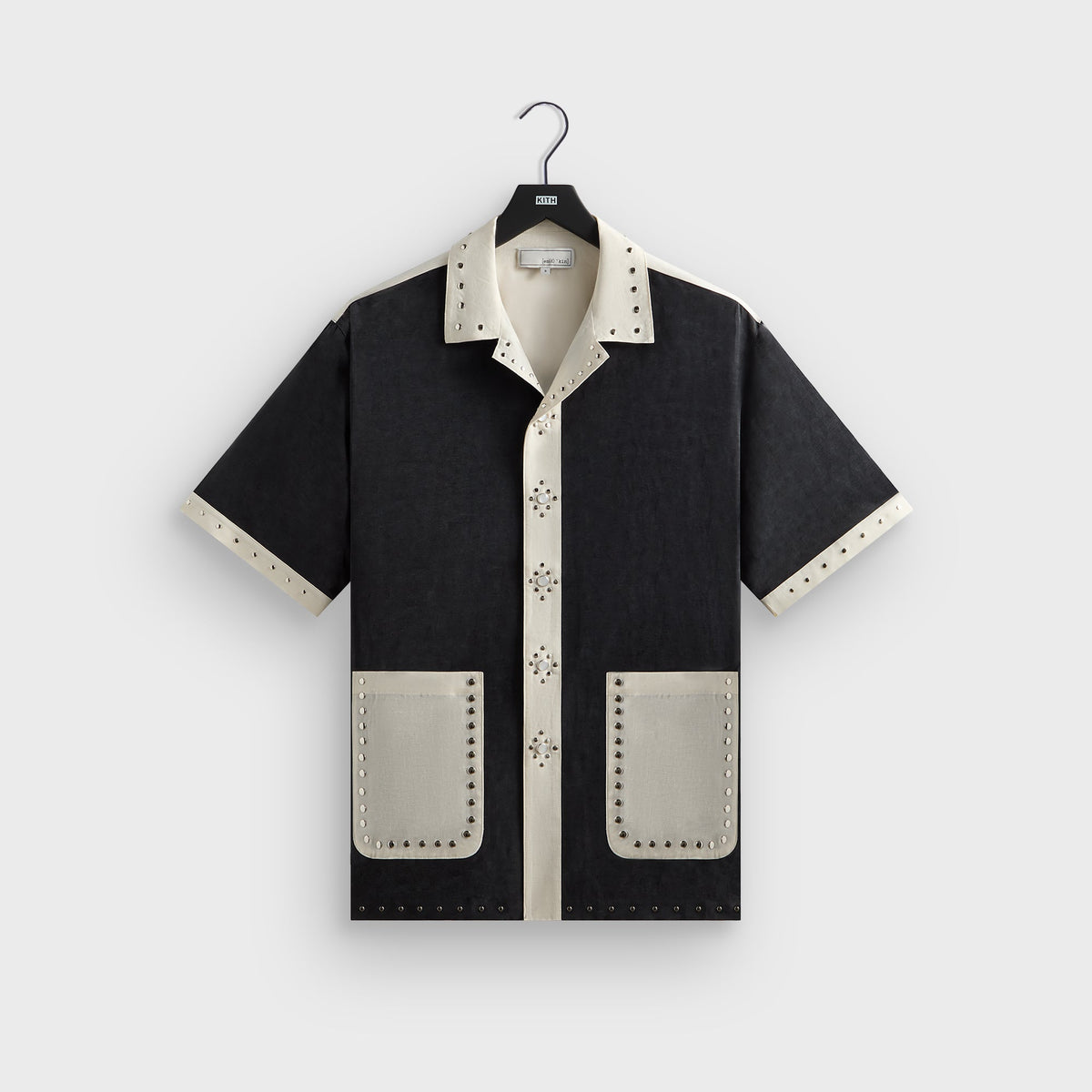 &Kin Sawyer Short Sleeve Camp Collar Shirt - Black | Kith Black