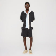&Kin Sawyer Short Sleeve Camp Collar Shirt - Black | Kith Black