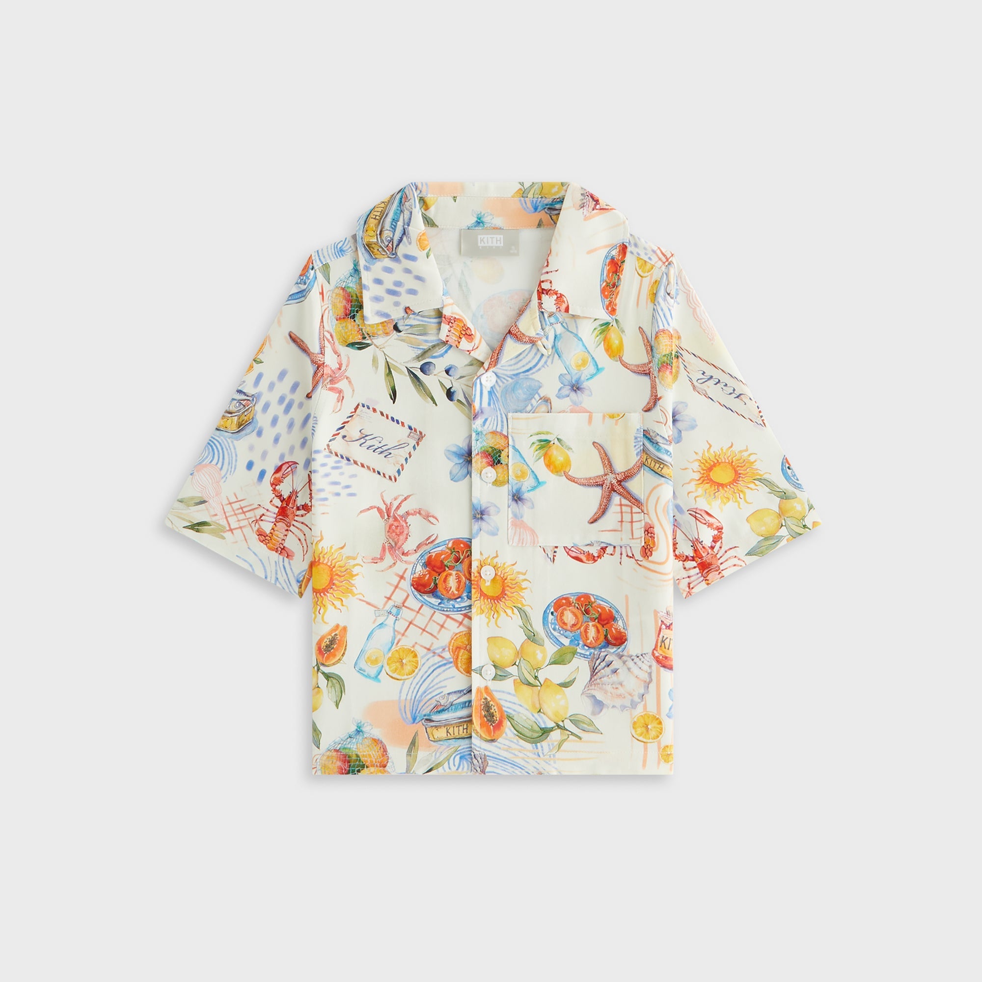Kith Kids Summer Picnic Thompson Camp Shirt - Sandrift | Kith Sandrift