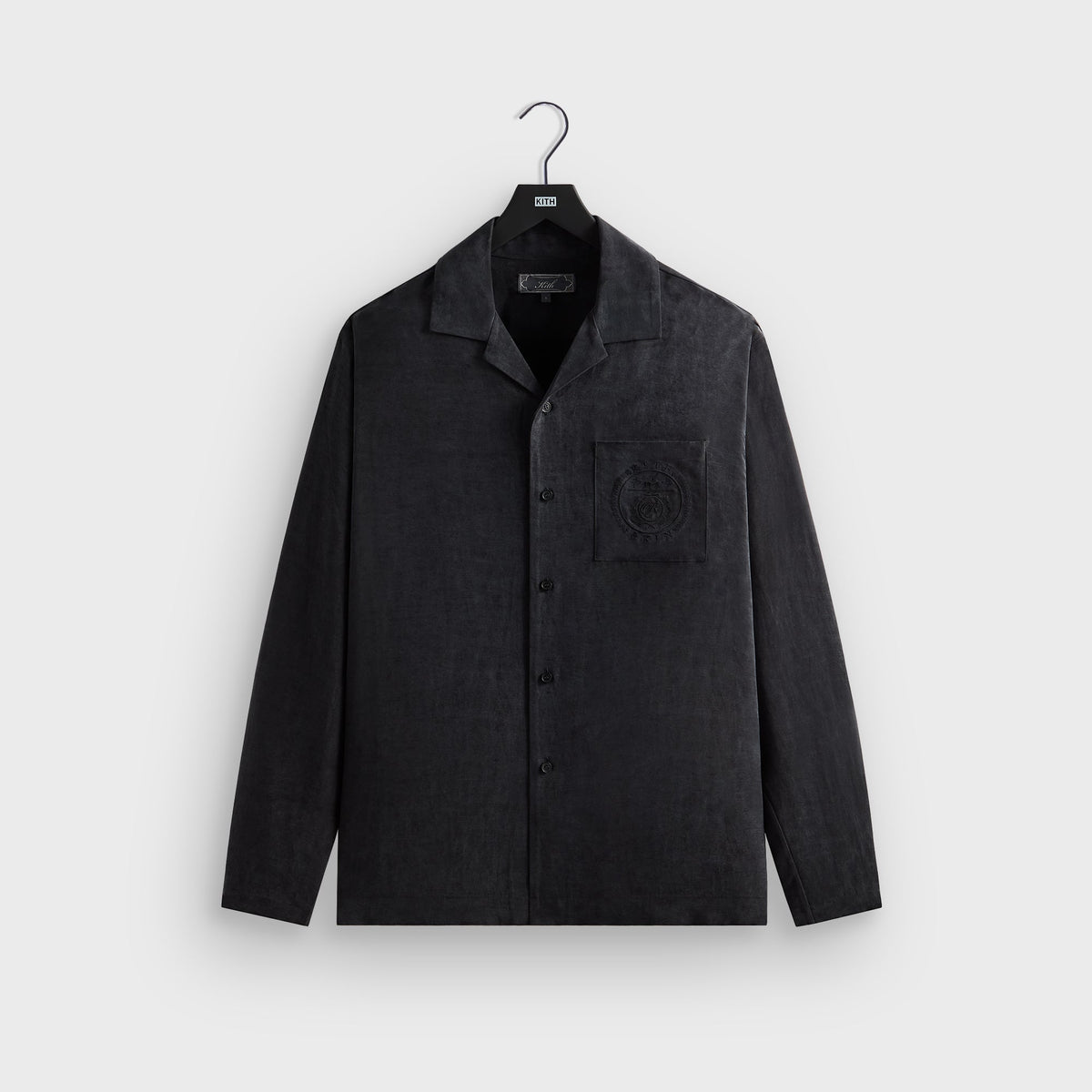 Kith Adonis Camp Collar Shirt - Black | Kith Black