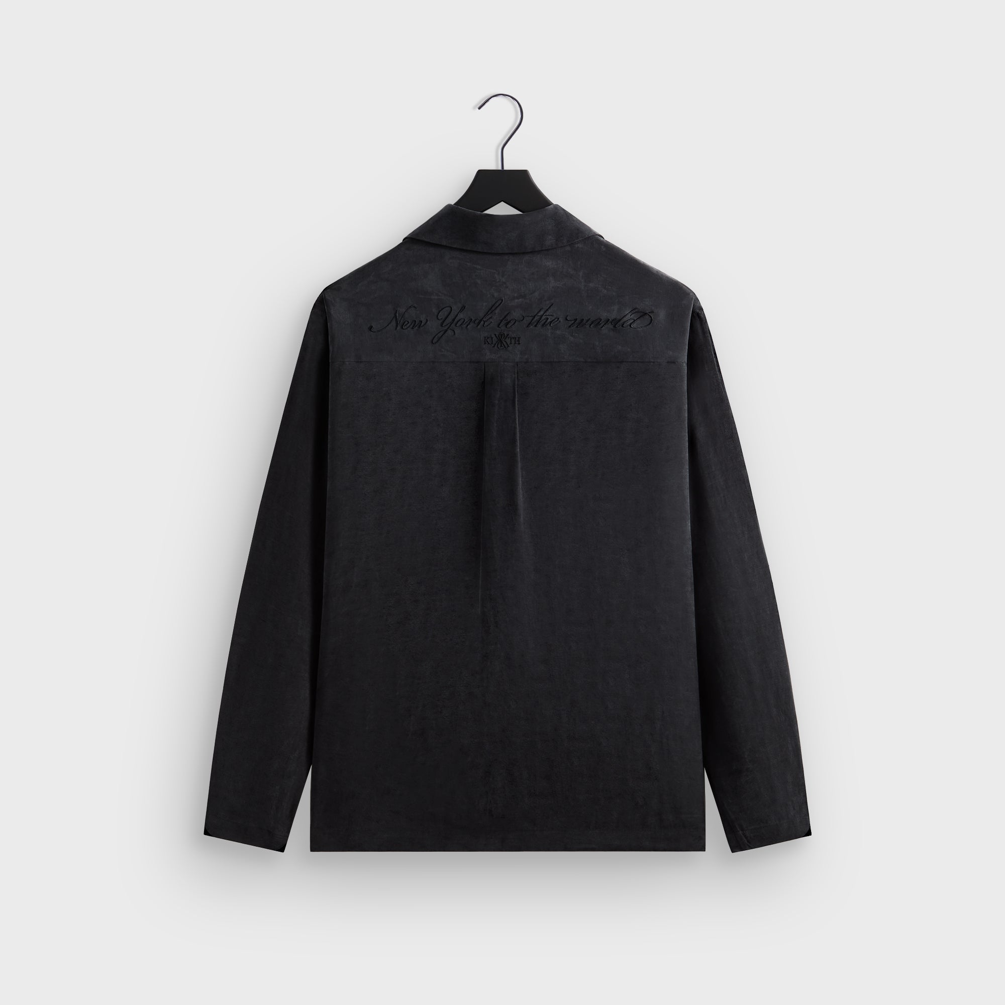 Kith Adonis Camp Collar Shirt - Black | Kith Black