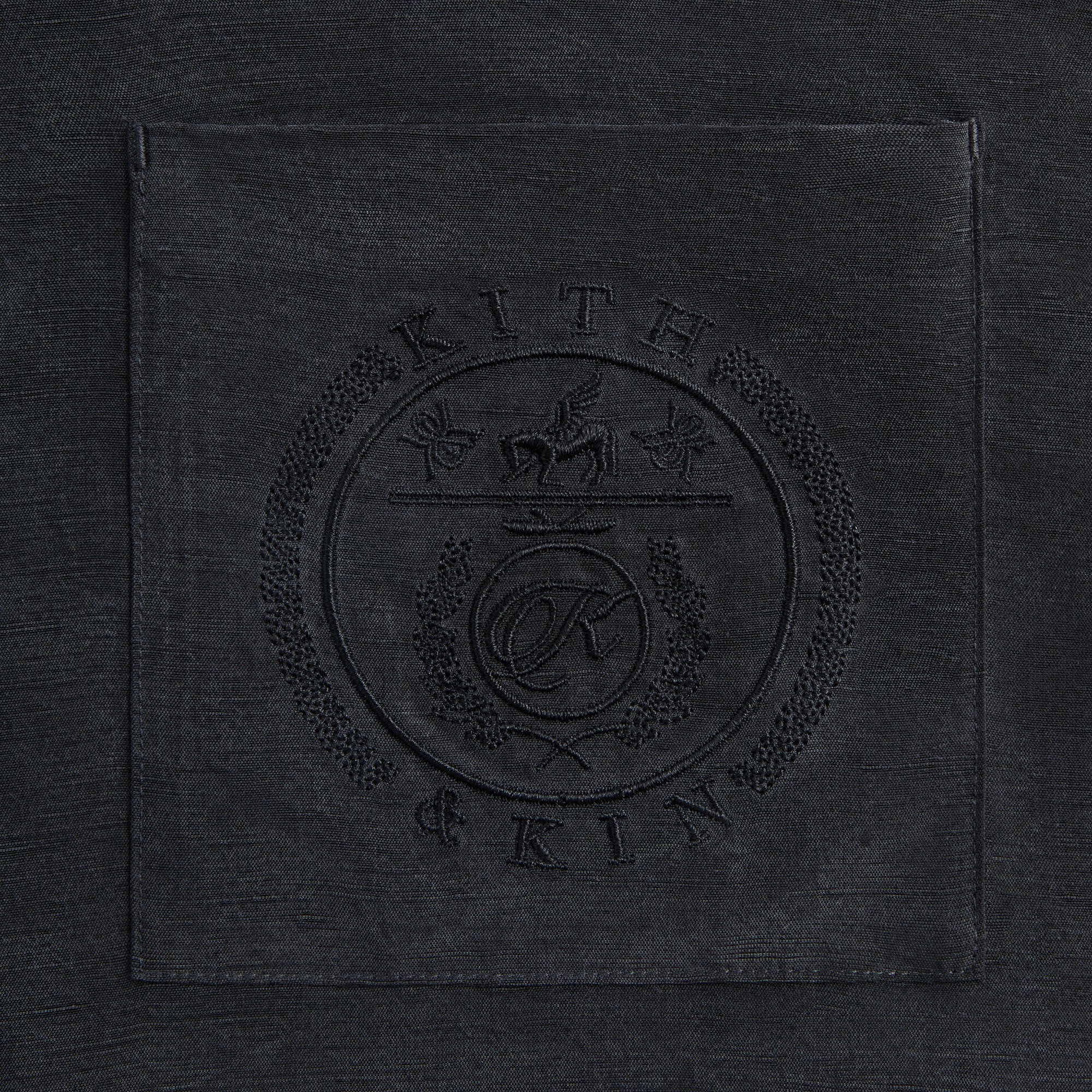Kith Adonis Camp Collar Shirt - Black | Kith Black