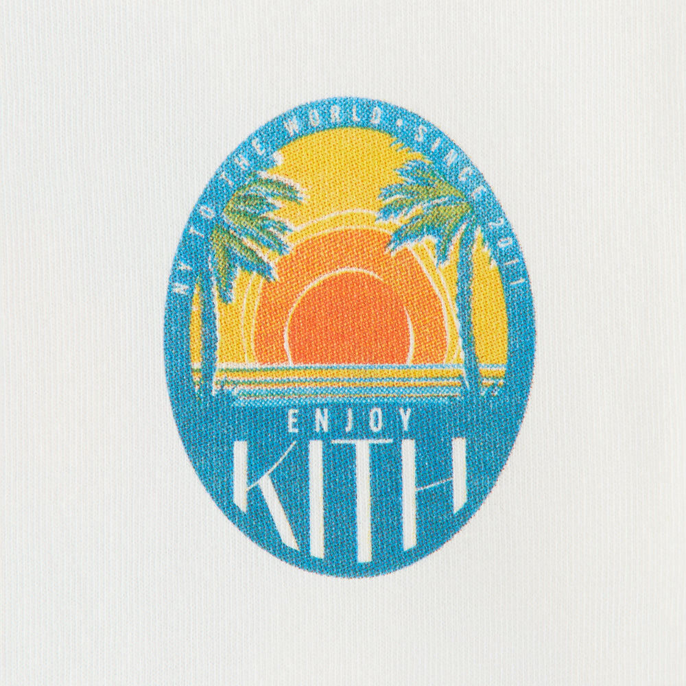 Kith Kids Sunset Vacation Tee - White | Kith White