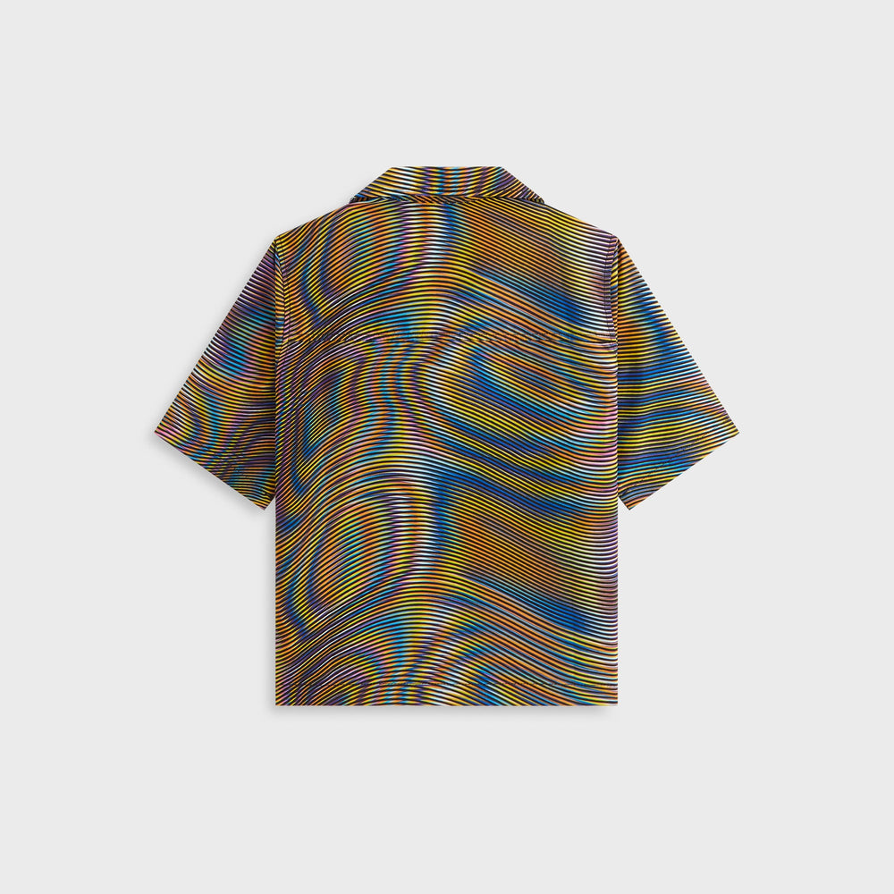 Kith Kids Moire Camp Shirt - Black | Kith Black