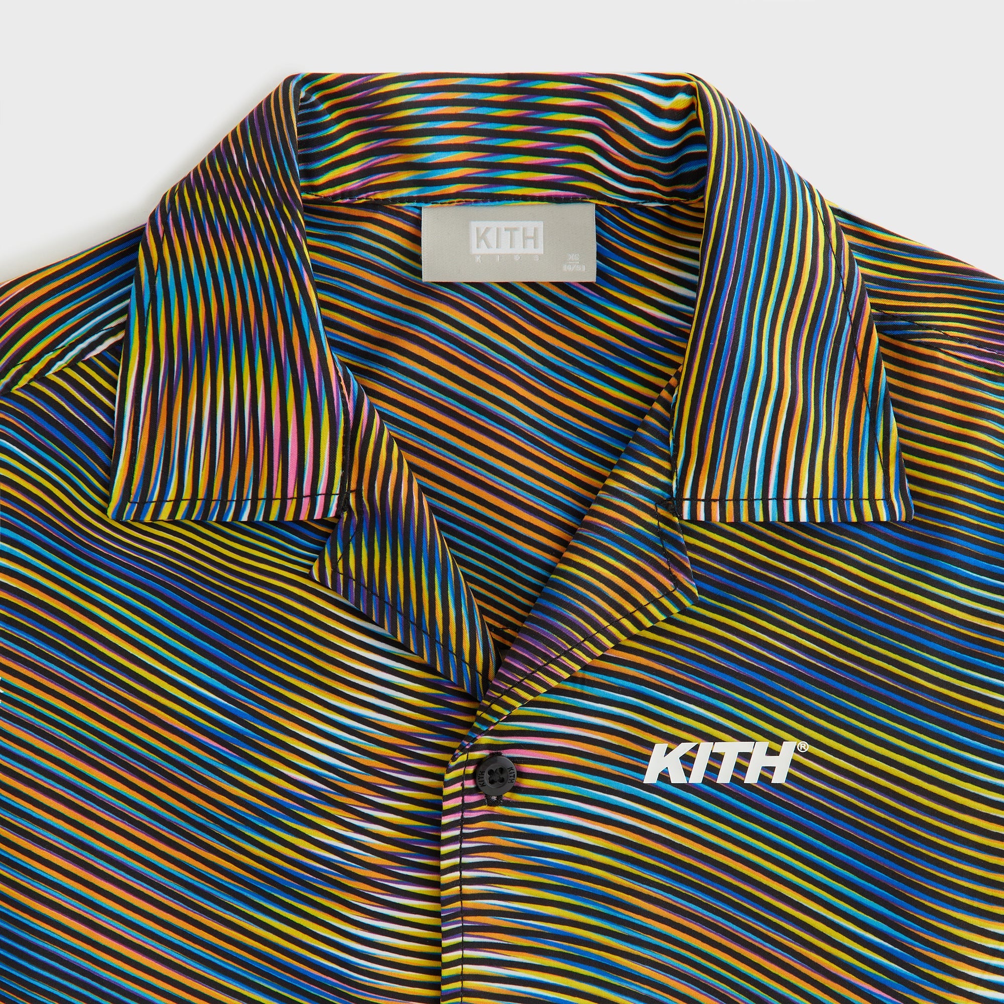 Kith Kids Moire Camp Shirt - Black | Kith Black
