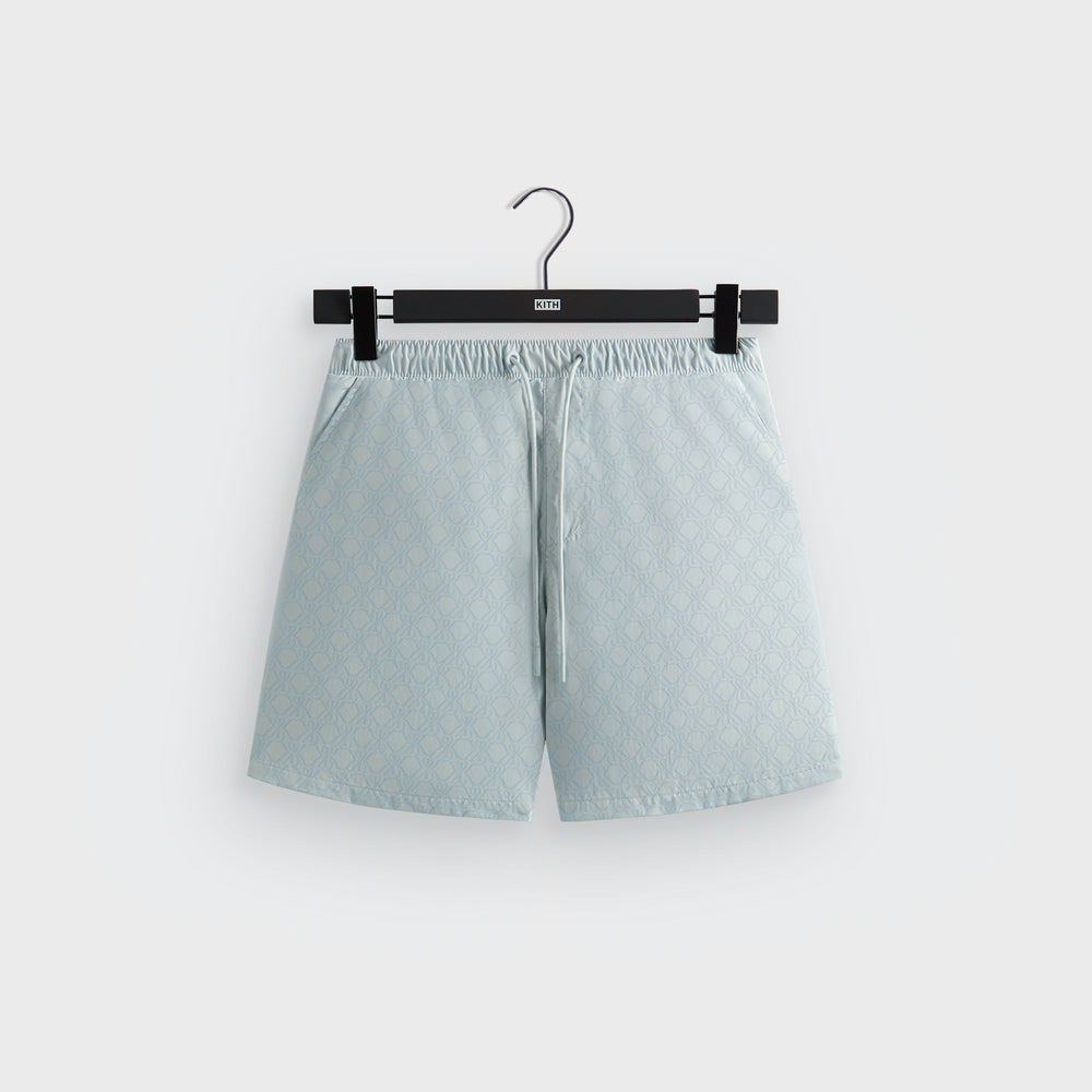 Kith Water Activated Monogram Collins Swim Short - Calm | Kith Calm