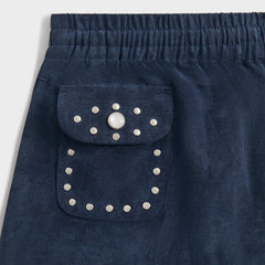 &Kin Cupro Linen Kellen Short - Nocturnal | Kith Nocturnal