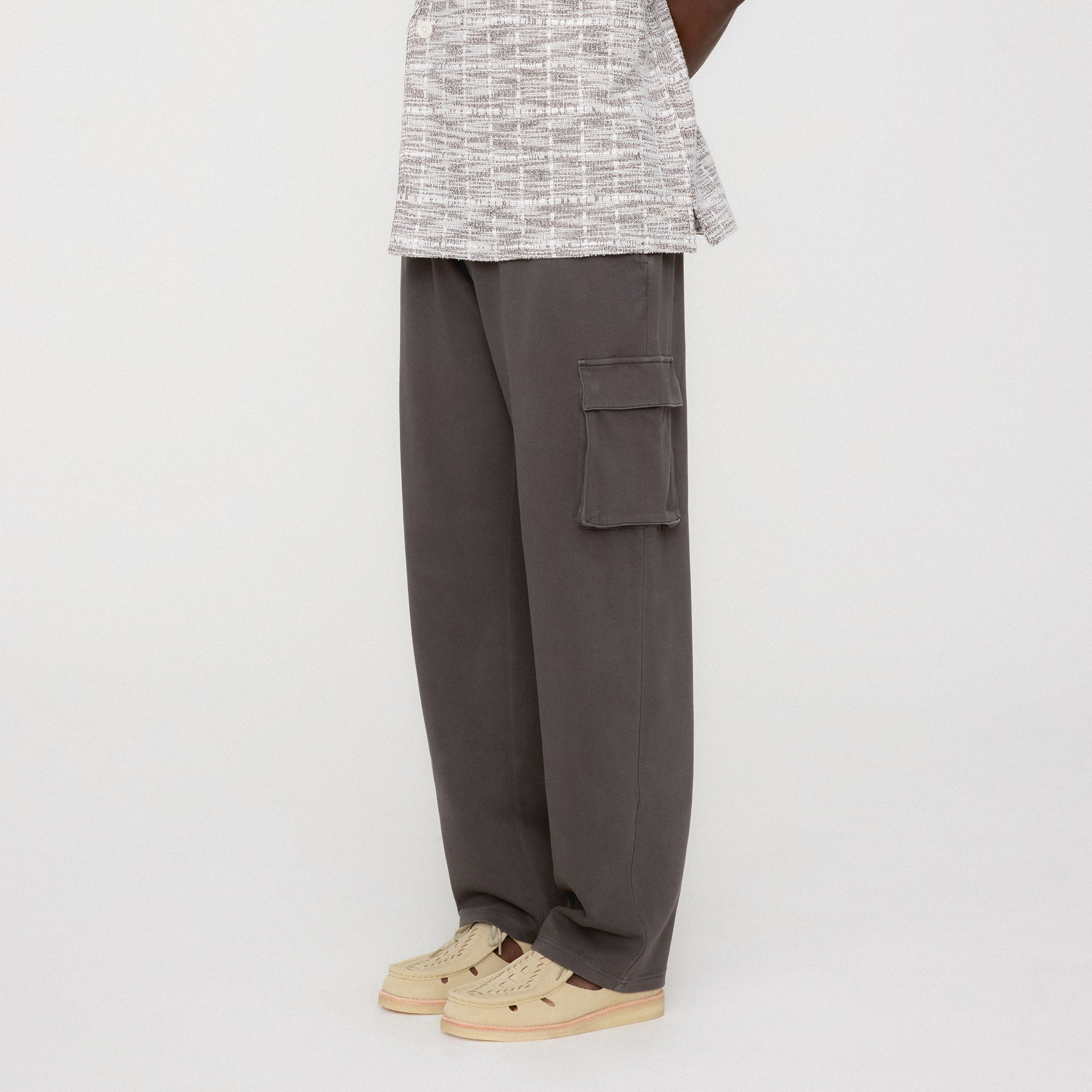 Kith Crystal Wash Interlock Bryson Cargo Pant - Somber | Kith Somber
