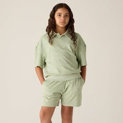 Kith Kids Monogram Terry Liam Short - Tranquility | Kith Tranquility